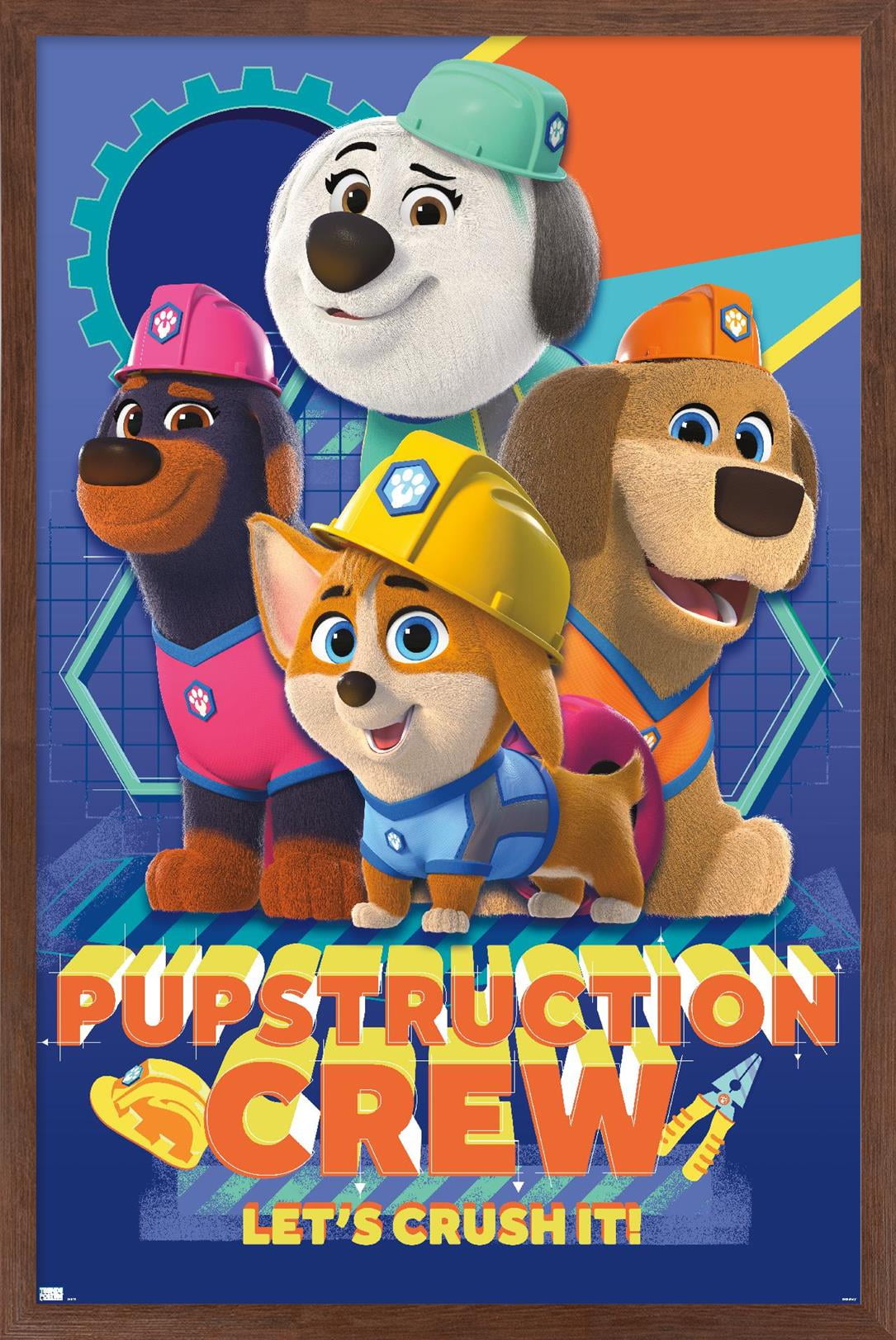 Disney Pupstruction Group Wall Poster, 14.725" x 22.375" Framed