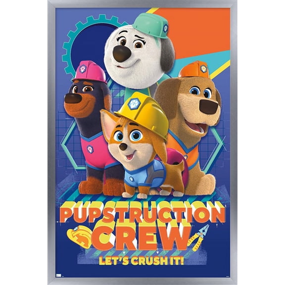 Disney Pupstruction - Group Wall Poster, 14.725" x 22.375" Framed