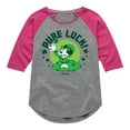 thumbnail image 1 of Disney - Pure Luck - Toddler And Youth Girls Raglan Graphic T-Shirt, 1 of 4