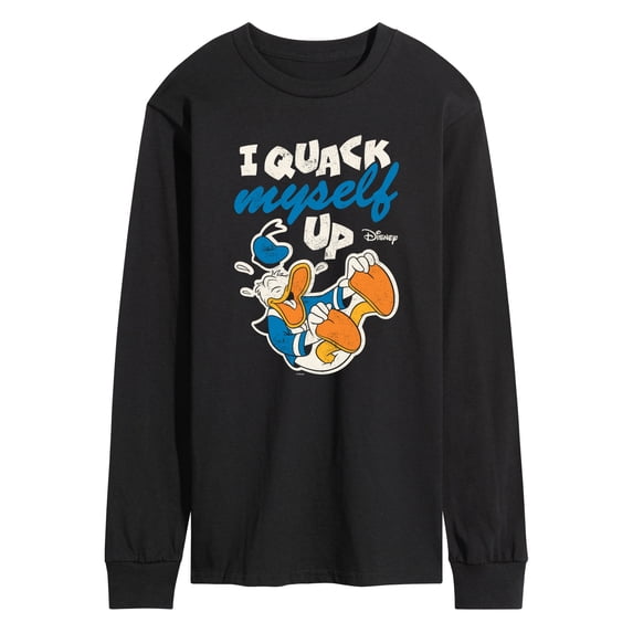 Disney - Quack Myself Up - Men's Long Sleeve Graphic T-Shirt