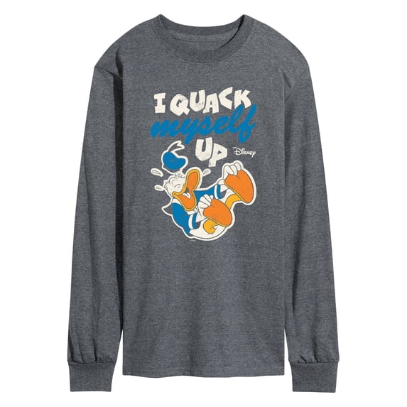 Disney - Quack Myself Up - Men's Long Sleeve Graphic T-Shirt