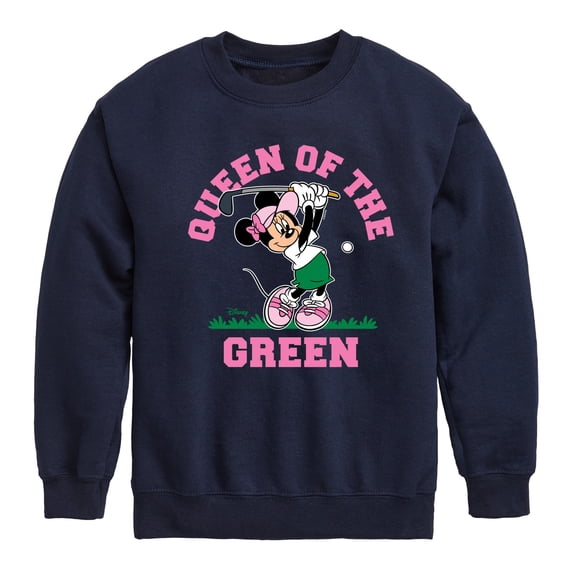 Disney - Queen Of The Green Golf - Toddler And Youth Crewneck Fleece Sweatshirt
