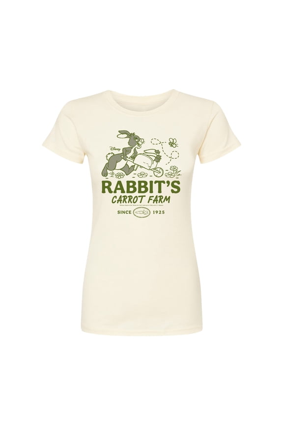 - Rabbit Carrot Farm - Juniors Fitted Graphic T-Shirt