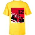 thumbnail image 1 of Disney Racing 12th Birthday 12 Years Old Mickey Mouse Racer - Short Sleeve T-Shirt for Kids - Customized-Yellow, 1 of 5