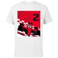 thumbnail image 1 of Disney Racing 2nd Birthday 2 Years Old Mickey Mouse Race Car - Short Sleeve Cotton T-Shirt for Adults - Customized-White, 1 of 5