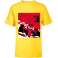 thumbnail image 1 of Disney Racing 3rd Birthday 3 Years Old Mickey Mouse Race Car - Short Sleeve T-Shirt for Kids - Customized-Yellow, 1 of 5