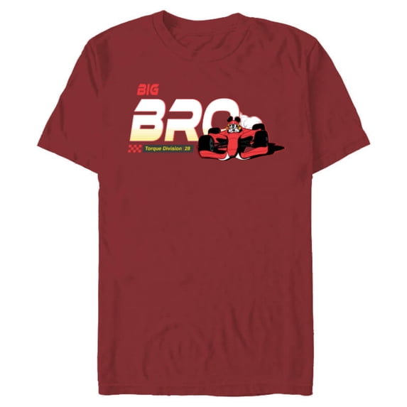 Disney Racing Big Bro Family Trip Race Car Vacation Matching - Short Sleeve Blended T-Shirt for Adults - Customized-Cardinal Red