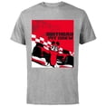 thumbnail image 1 of Disney Racing Birthday Pit Crew Mickey Mouse Race Car Party - Short Sleeve Cotton T-Shirt for Adults - Customized-Athletic Heather, 1 of 5