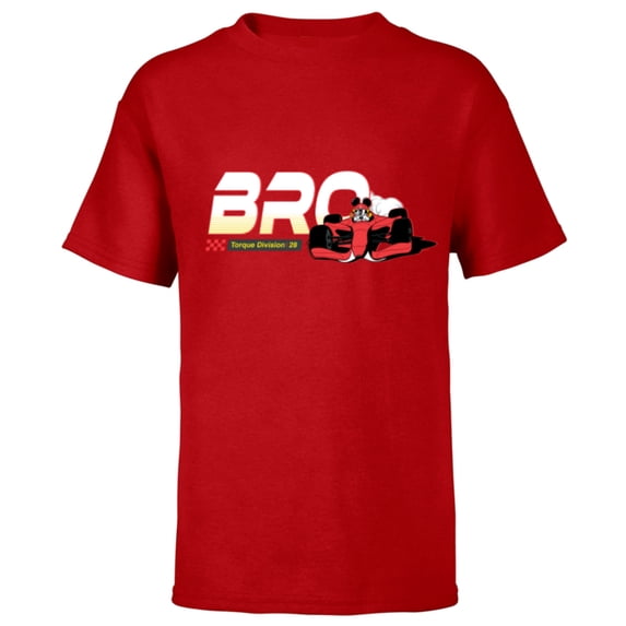 Disney Racing Bro Family Trip Race Car Vacation Matching - Short Sleeve T-Shirt for Kids - Customized-Red