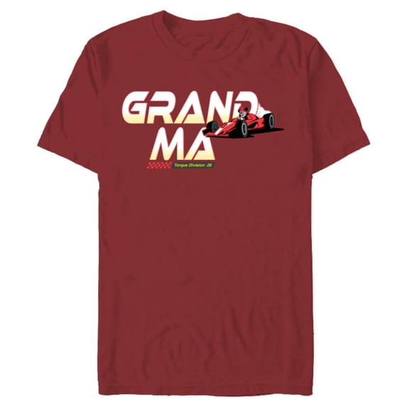 Disney Racing Grandma Family Trip Race Car Vacation Matching - Short Sleeve Blended T-Shirt for Adults - Customized-Cardinal Red