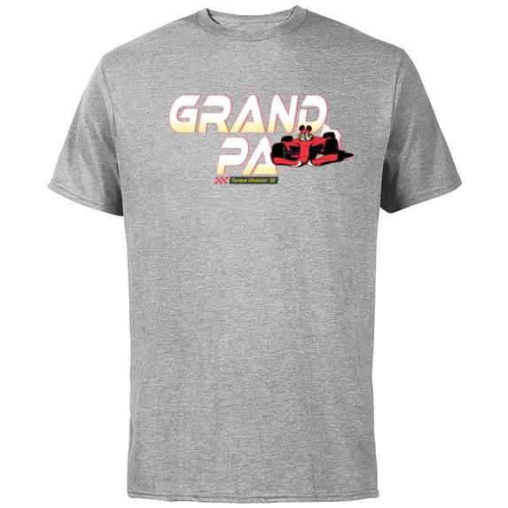 Disney Racing Grandpa Family Trip Race Car Vacation Matching - Short Sleeve Cotton T-Shirt for Adults - Customized-Athletic Heather