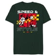 thumbnail image 1 of Disney Racing Minnie & Daisy Speed & Style Race Car Drivers - Short Sleeve Blended T-Shirt for Adults - Customized-Forest Green, 1 of 5