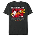 thumbnail image 1 of Disney Racing Minnie & Daisy Speed & Style Race Car Drivers Standard T-Shirt- Short Sleeve Blended T-Shirt for Adults - Customized-Dark Heather, 1 of 5