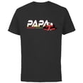 thumbnail image 1 of Disney Racing Papa Family Trip Race Car Vacation Matching - Short Sleeve Cotton T-Shirt for Adults - Customized-Black, 1 of 5