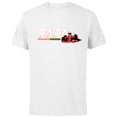 thumbnail image 1 of Disney Racing Papa Family Trip Race Car Vacation Matching - Short Sleeve Cotton T-Shirt for Adults - Customized-White, 1 of 5