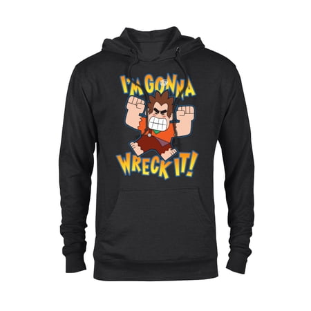Disney Ralph Breaks the Internet I'm Gonna Wreck It T-Shirt - Pullover Hoodie for Adults - Customized-Black