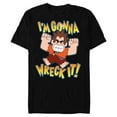 thumbnail image 1 of Disney Ralph Breaks the Internet I'm Gonna Wreck It T-Shirt- Short Sleeve Blended T-Shirt for Adults - Customized-Black, 1 of 5