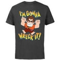 thumbnail image 1 of Disney Ralph Breaks the Internet I'm Gonna Wreck It T-Shirt - Short Sleeve Cotton T-Shirt for Adults - Customized-Charcoal, 1 of 5