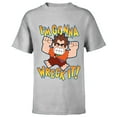thumbnail image 1 of Disney Ralph Breaks the Internet I'm Gonna Wreck It T-Shirt - Short Sleeve T-Shirt for Kids - Customized-Athletic Heather, 1 of 5