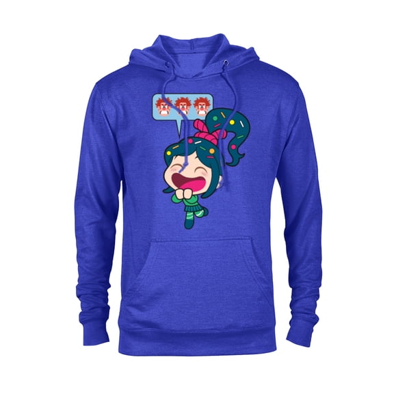 Disney Ralph Breaks the Internet Laughing Vanellope T-Shirt - Pullover Hoodie for Adults - Customized-Royal Heather
