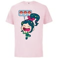 thumbnail image 1 of Disney Ralph Breaks the Internet Laughing Vanellope T-Shirt - Short Sleeve Cotton T-Shirt for Adults - Customized-Soft Pink, 1 of 5