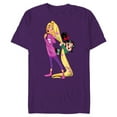 thumbnail image 1 of Disney Ralph Breaks the Internet Rapunzel Vanellope T-Shirt- Short Sleeve Blended T-Shirt for Adults - Customized-Purple, 1 of 5