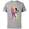 thumbnail image 1 of Disney Ralph Breaks the Internet Rapunzel Vanellope T-Shirt - Short Sleeve Cotton T-Shirt for Adults - Customized-Athletic Heather, 1 of 5