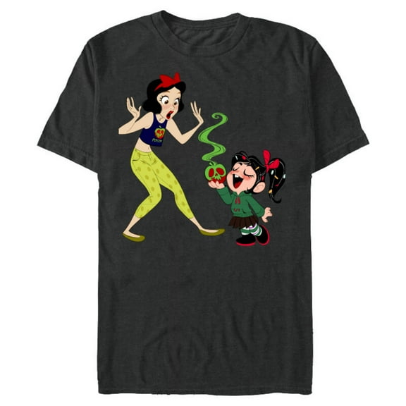 Disney Ralph Breaks the Internet Snow White T-Shirt- Short Sleeve Blended T-Shirt for Adults - Customized-Dark Heather