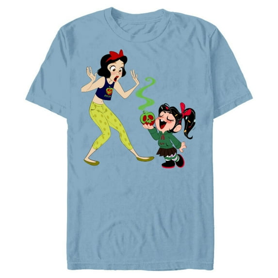 Disney Ralph Breaks the Internet Snow White T-Shirt- Short Sleeve Blended T-Shirt for Adults - Customized-Ocean Blue