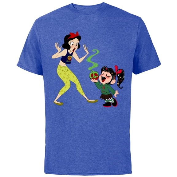 Disney Ralph Breaks the Internet Snow White T-Shirt - Short Sleeve Cotton T-Shirt for Adults - Customized-Royal Heather