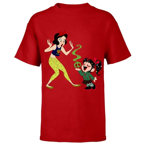 Disney Ralph Breaks the Internet Snow White T-Shirt - Short Sleeve T-Shirt for Kids - Customized-Red
