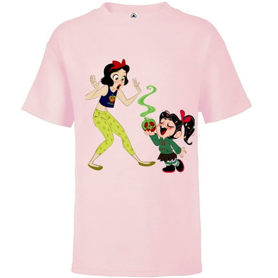 Disney Ralph Breaks the Internet Snow White T-Shirt - Short Sleeve T-Shirt for Kids - Customized-Soft Pink