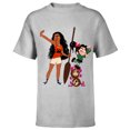 thumbnail image 1 of Disney Ralph Breaks the Internet Vanellope and Moana T-Shirt - Short Sleeve T-Shirt for Kids - Customized-Athletic Heather, 1 of 5