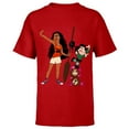 thumbnail image 1 of Disney Ralph Breaks the Internet Vanellope and Moana T-Shirt - Short Sleeve T-Shirt for Kids - Customized-Red, 1 of 5