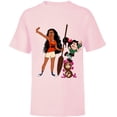 thumbnail image 1 of Disney Ralph Breaks the Internet Vanellope and Moana T-Shirt - Short Sleeve T-Shirt for Kids - Customized-Soft Pink, 1 of 5