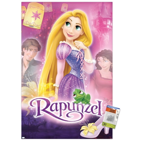 Disney Rapunzel - Cover Wall Poster with Pushpins, 22.375" x 34"