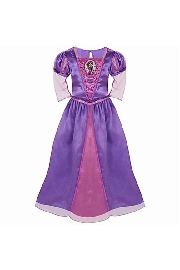 Rapunzel Girl's Fancy Dress-Up Costume Satinet and Tulle Nightgown, Gown (Size 7/8)