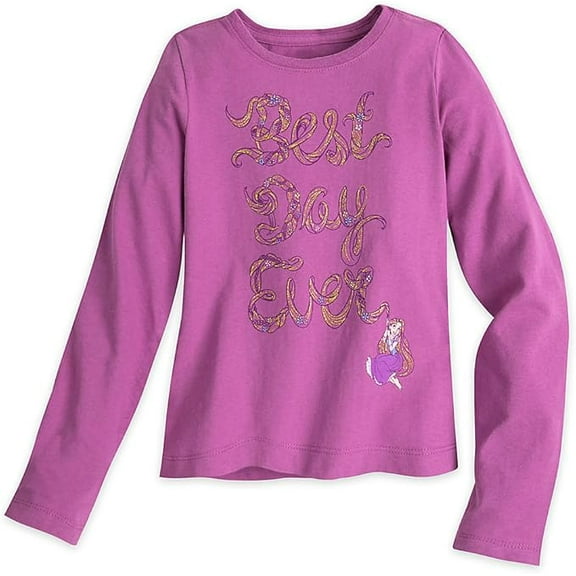 Disney Rapunzel Long Sleeve Tee for Girls Pink Size 5/6