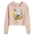 thumbnail image 1 of Disney - Rapunzel The Artist  - Juniors Cropped Pullover Hoodie, 1 of 4