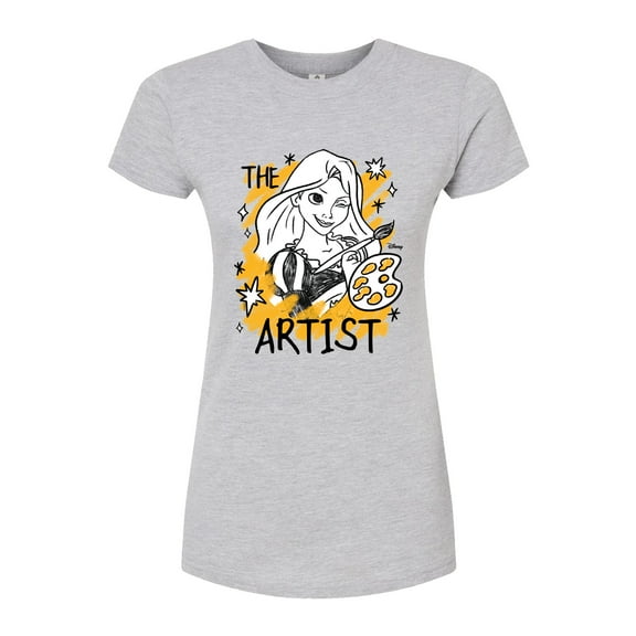 Disney - Rapunzel The Artist  - Juniors Fitted Graphic T-Shirt