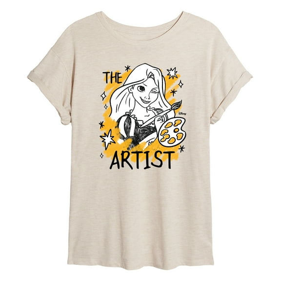 Disney - Rapunzel The Artist - Women's Oversized T-Shirt