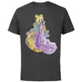 thumbnail image 1 of Disney Rapunzel Watercolor T-Shirt - Short Sleeve Cotton T-Shirt for Adults - Customized-Charcoal, 1 of 5