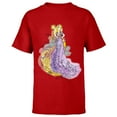 thumbnail image 1 of Disney Rapunzel Watercolor T-Shirt - Short Sleeve T-Shirt for Kids - Customized-Red, 1 of 5