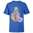 thumbnail image 1 of Disney Rapunzel Watercolor T-Shirt - Short Sleeve T-Shirt for Kids - Customized-Royal, 1 of 5