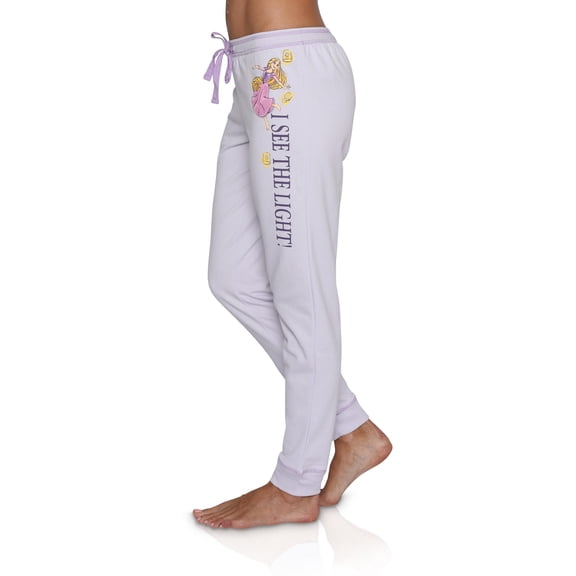 Disney Rapunzel Womens Jogger Lounge Sweat Pants, Rapunzel, Size: L