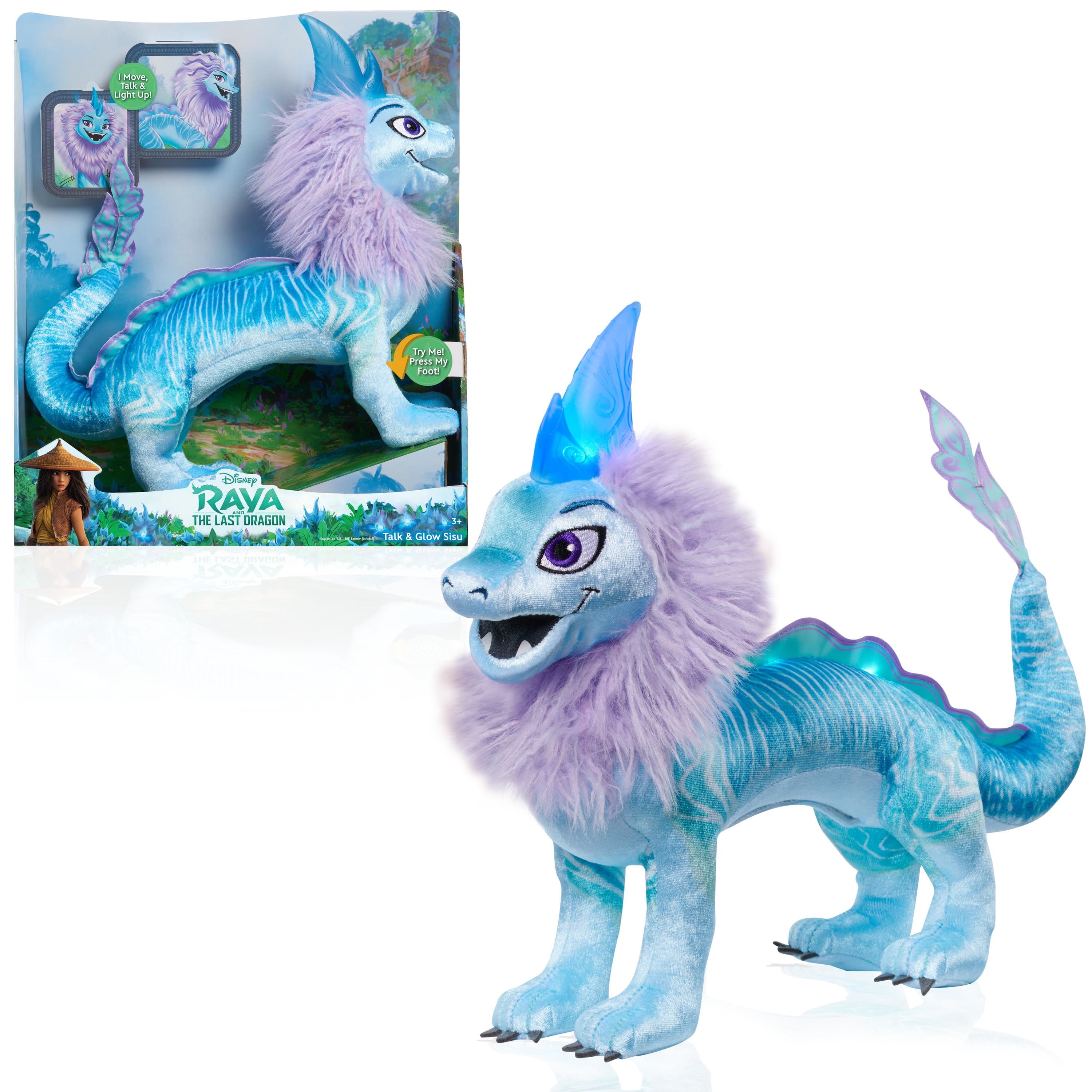 Disney - そらしど。 Disney Raya & Last Dragon Talk & Glow Sisu Plush, Lights