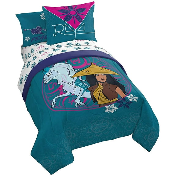Disney Raya & The Last Dragon Eternals Teal 7 Piece Queen Bed Set