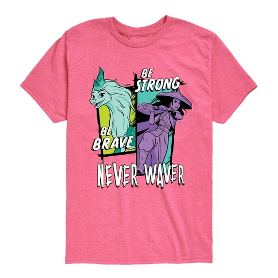 Disney - Raya and the Last Dragon - Be Brave Be Strong Never Waver - Youth Short Sleeve Graphic T-Shirt