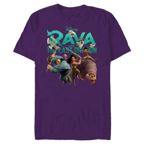 Disney Raya and the Last Dragon Characters Standard T-Shirt- Short Sleeve Blended T-Shirt for Adults - Customized-Berry Snow Heather