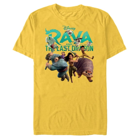 Disney Raya and the Last Dragon Characters Standard T-Shirt- Short Sleeve Blended T-Shirt for Adults - Customized-Putty Snow Heather